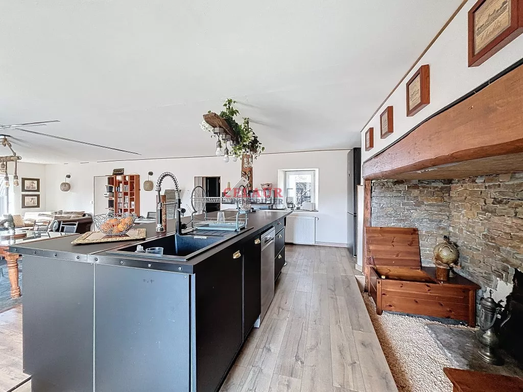 MAISON EN PIERRE R&Eacute;NOV&Eacute;E AVEC GRANGE, HANGARS, BATIMENT DE STOCKAGE ET TERRAIN